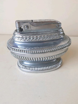 MTC Bell Vintage Japanese Table Lighter used, Queen Anne style, 1950s