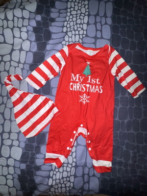 Baby romper 1-3 months new, Christmas design