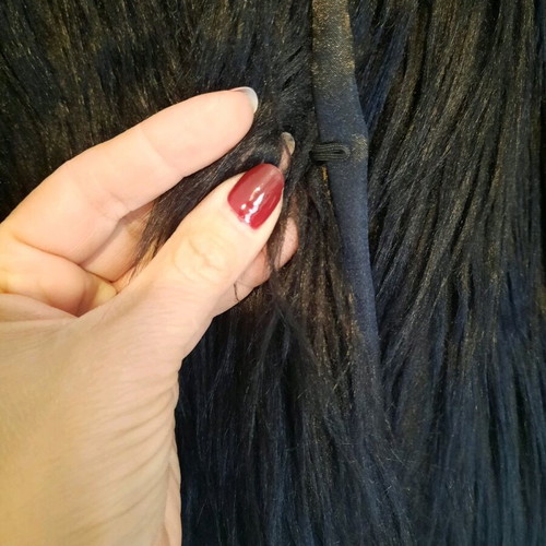 Black Fuzzy Jacket Celestino One Size like new