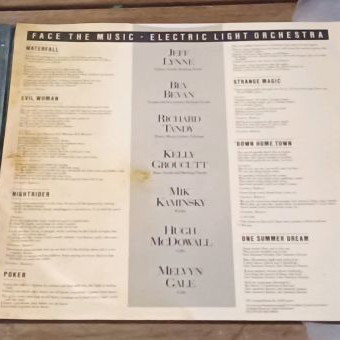 ELO Face The Music LP used, 1975, Made in England