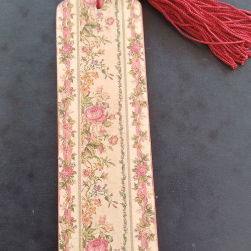 Vintage Handmade Bookmark Floral Romance new