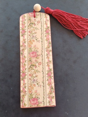 Vintage Handmade Bookmark Floral Romance new