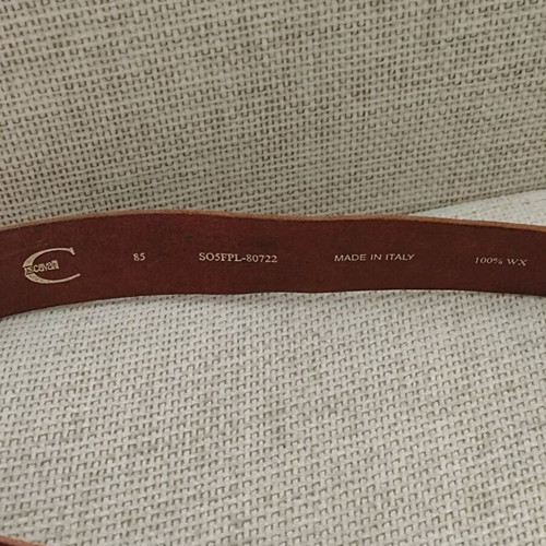 Just Cavalli leather brown belt like new with antique gold buckle and crystals