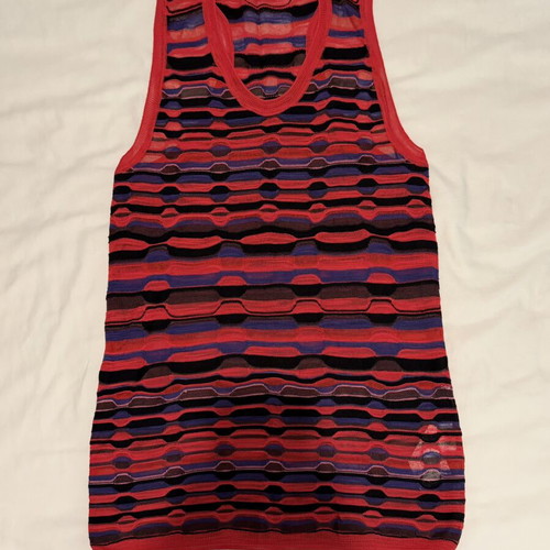 Missoni racerback knit tank top like new, multicolored, size USA 8