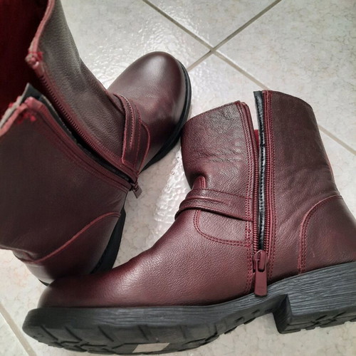 Leather ankle boots Bordeaux like new, size 37 Fratelli Robinson