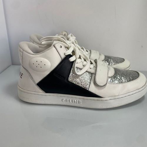 Celine leather sneakers like new, size 40, white