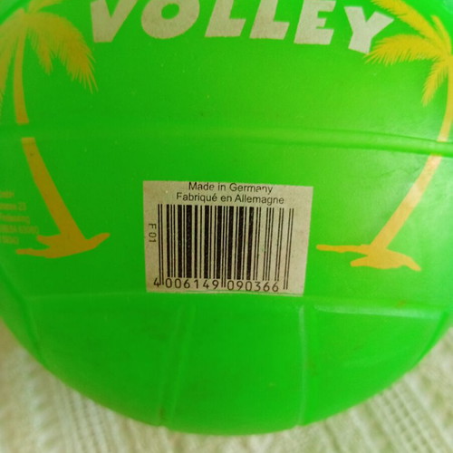 Plastic ball with valve used