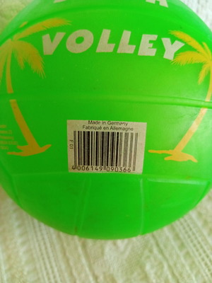 Plastic ball with valve used