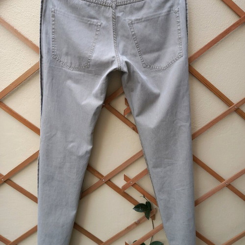 Benetton men's pants used, gray, slim fit