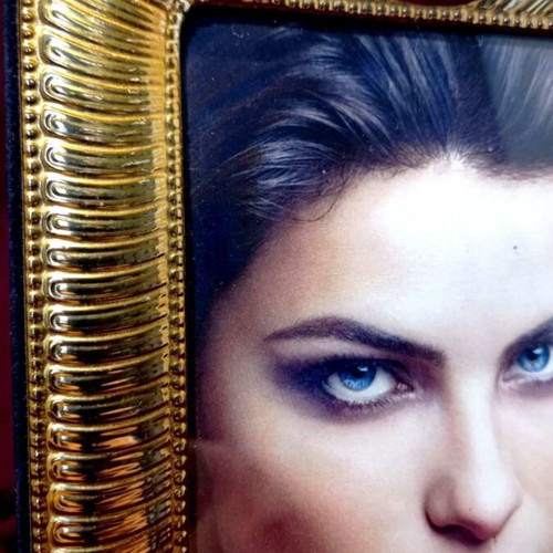 Silver Retro Frame 925 14x18cm used with velvet back