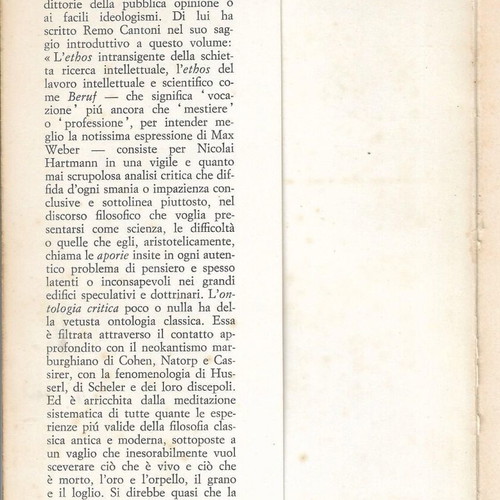 Introduzione all΄ ontologia critica used book in Italian