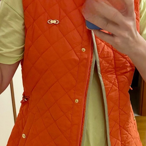 USPS Polo gilet new, size M, orange