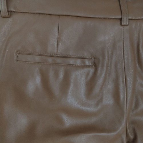 Zara women's faux leather pants size 40 L caramel, very good condition