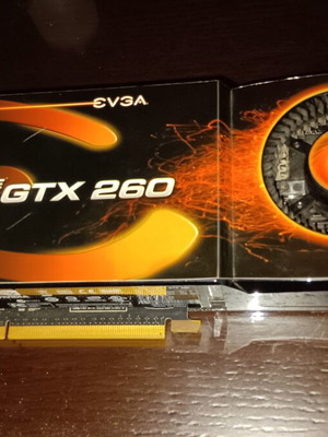 EVGA GeForce GTX260 896MB PCI-E graphics card used, for repair or parts