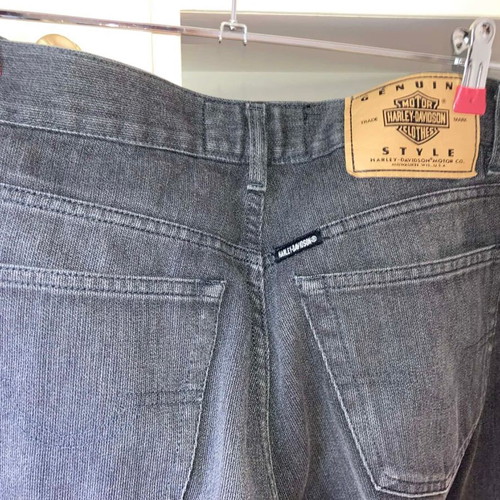 Harley Davidson vintage men's pants in charcoal gray, like new, sizes L and M