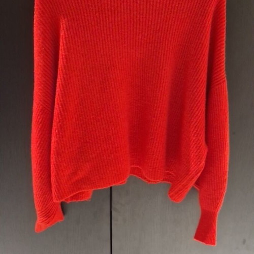 Mango knitted sweater like new, red, size L