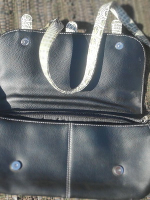 Shoulder bag like new, black and gray