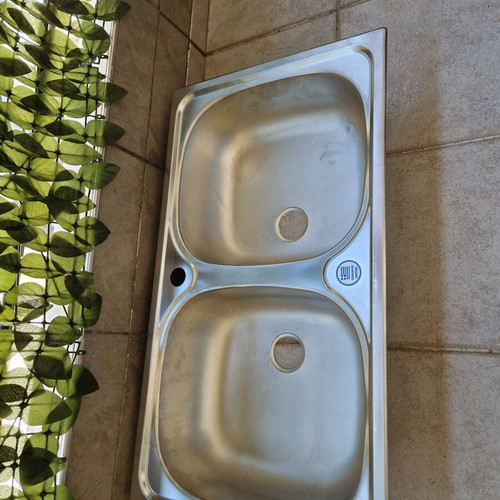 Кухненска мивка инокс като нова, размери 78+48 см