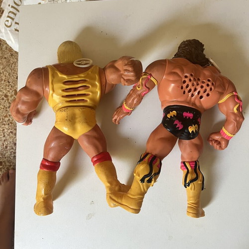 WWF Hulk Hogan and Warrior action figures