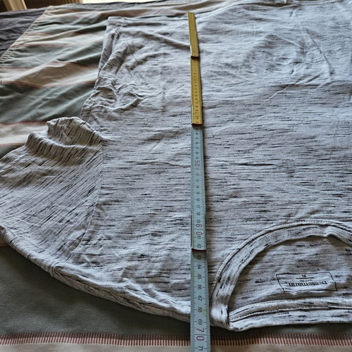 Dressmann Space Dye T-shirt XL/L, melange white/grey/black