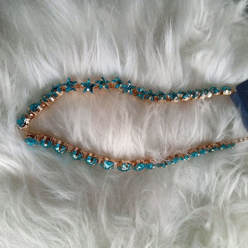 Necklace with star stones new turquoise