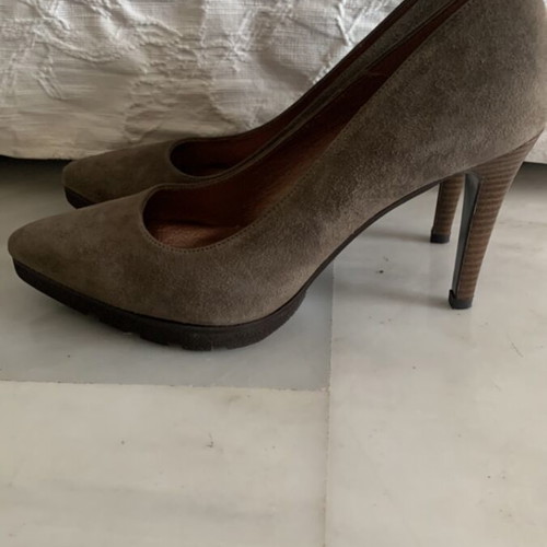 Marian suede pumps new, khaki/gray, size 39