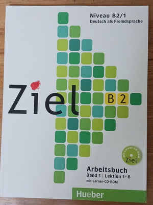 German language book and exercise book used, level B2, with CD