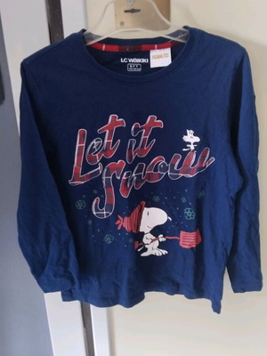 Μπλουζάκι παιδικό LCW Kids Crew λαιμόκοψη Snoopy σαν καινούργιο, βαμβακερό, 6-7 ετών