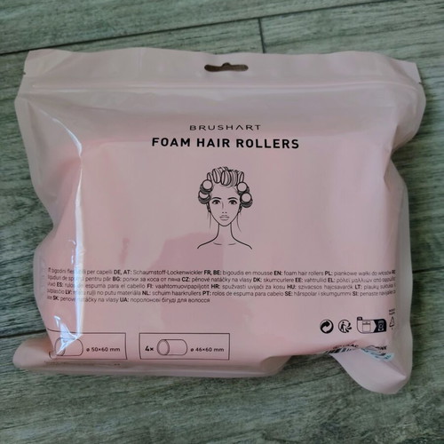 Hair rollers set new, self-adhesive