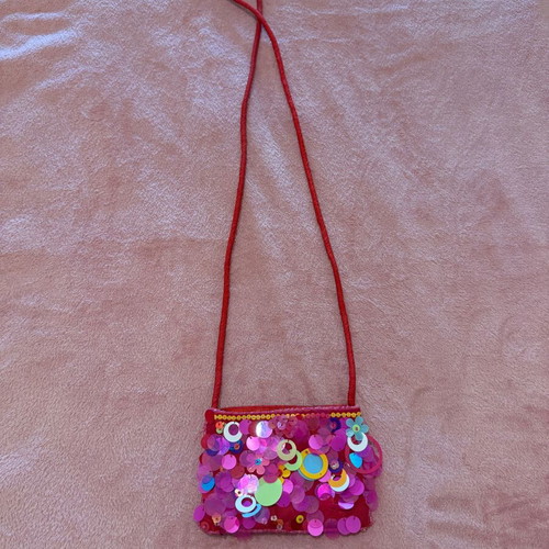 Accessorize Angels children's crossbody bag with sequins like new