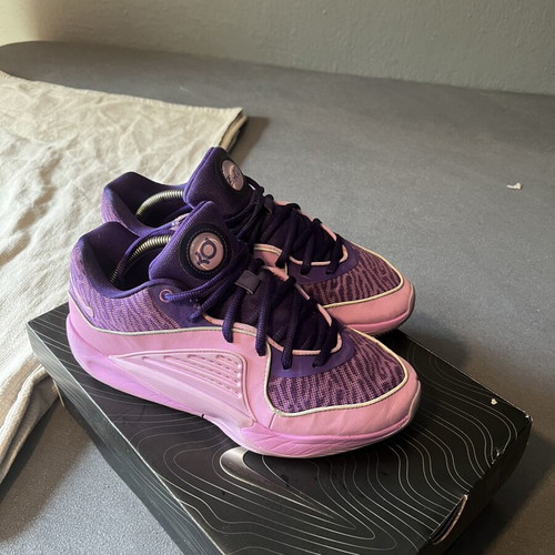 Nike KD Bad basketball shoes, pink and purple