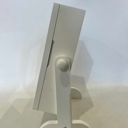 White tabletop jewelry box with mirror used 28x22x12 cm
