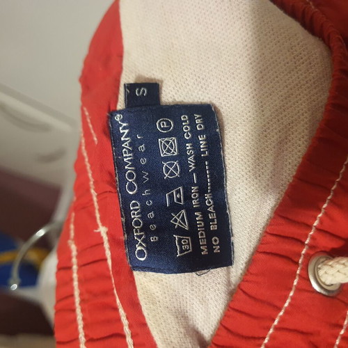 Oxford Company men's red swim shorts like new, size S