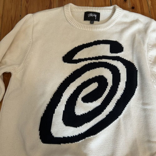 Stüssy knitted sweater beige medium like new