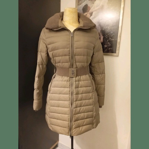 Women's down jacket used, beige, size S/M