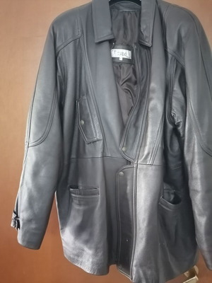 Leather jacket No XL new brown