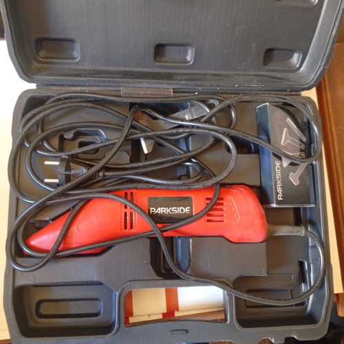 Parkside PEC 200 B1 Electric Tile Grout Remover 200W like new with case