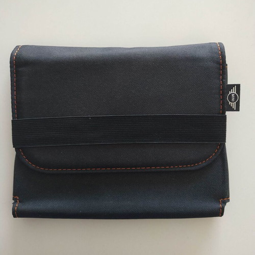 Mini Cooper manual case black with orange stitching