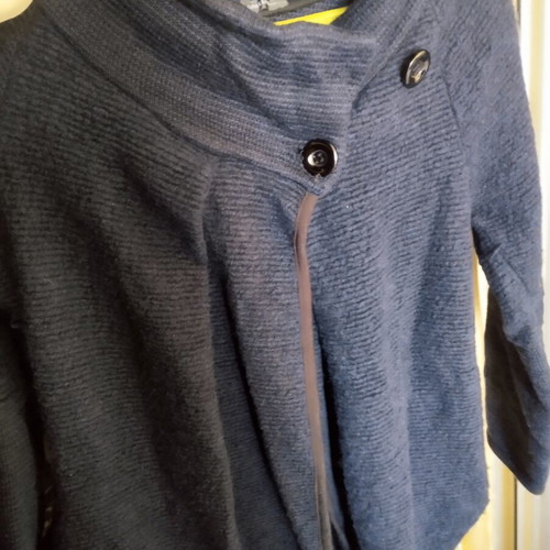 Wool coat used, blue, size S