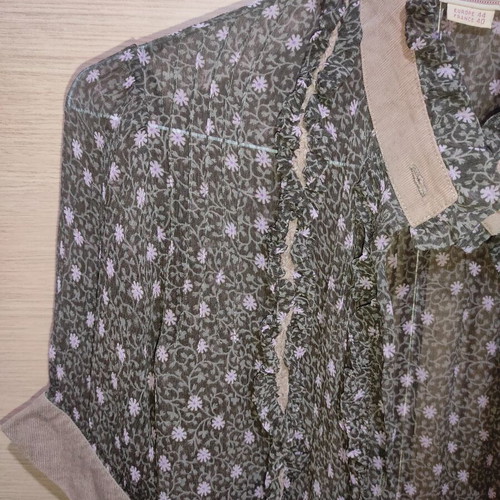 Vintage Marlboro Classics Sheer Floral Shirt size 44 like new