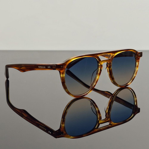 BorMain Sierra Gradient Lences UV400 Sunglasses new, black and blue