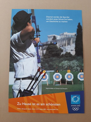 Athens 2004 Olympic Games Archery Poster like new