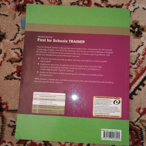 Cambridge B2 book used with many notes