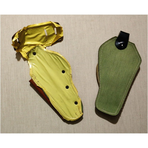 Cowboy pistol holsters used, set of 2, 1960s-70s vintage