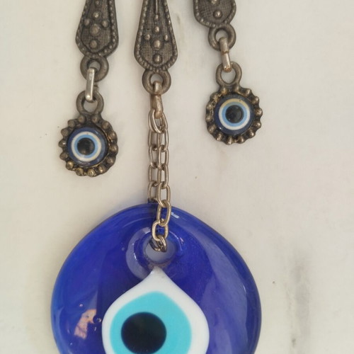 Decorative Fatima's Eye with Large Amulet like new