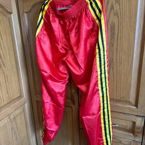 Twins tracksuit men XL red satin like new