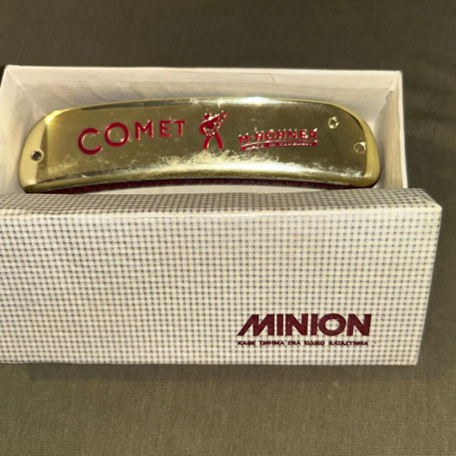 M. Hohner Comet Vintage Harmonica used with original Minion box