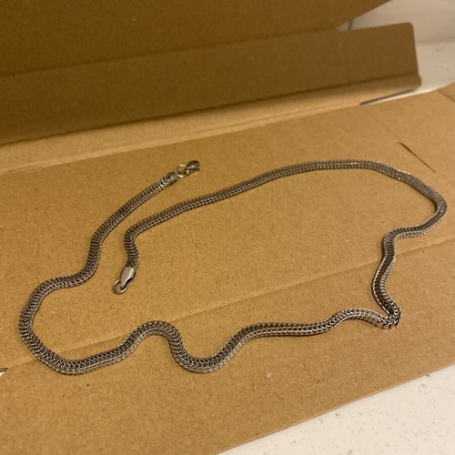 Men's silver necklace chain