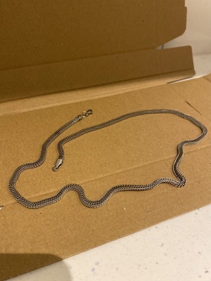 Men's silver necklace chain