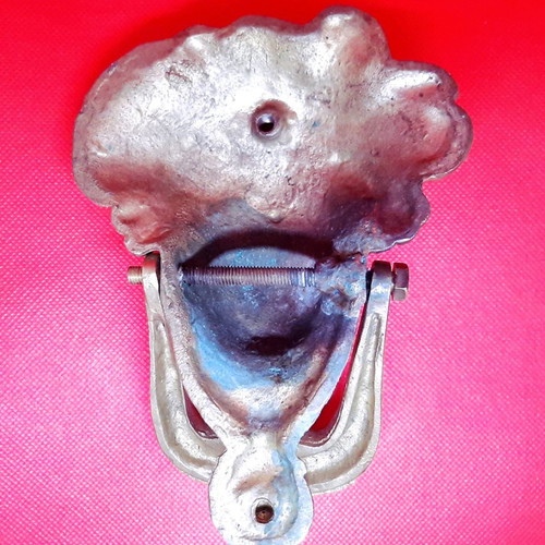Door knocker God Dionisos used, brazen, gold color